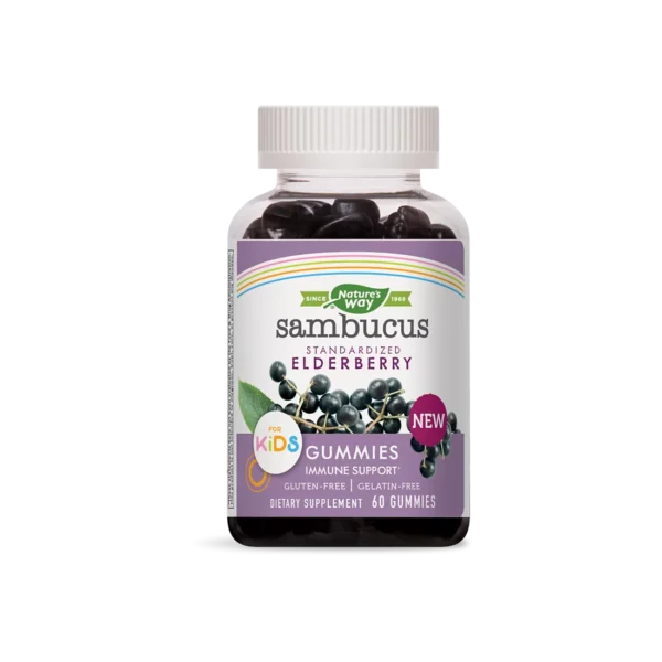 Самбукус за деца с черен бъз, витамин С & цинк Sambucus Gummies for Kids 60 желирани таблетки