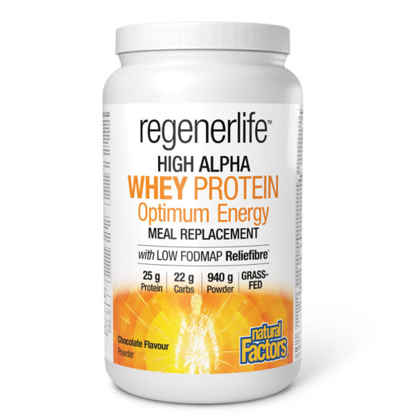 Regenerlife™ High Alpha Whey Protein Optimum Energy с вкус на шоколад х 940 g прах