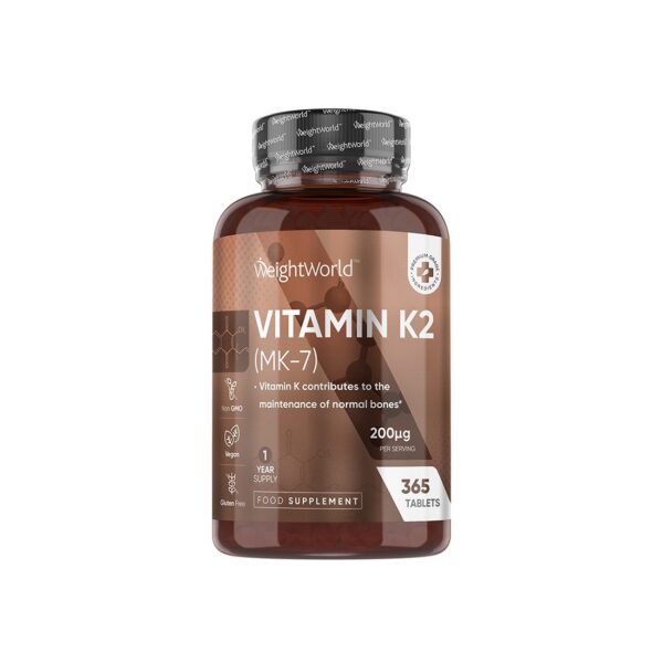 Кости и сърдечно-съдова система Витамин К2 (MK-7) 200 µg, 365 таблетки