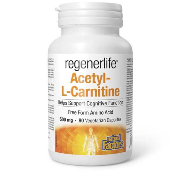 Regenerlife™/ Ацетил-Л-Карнитин 500 mg х 90 капсули