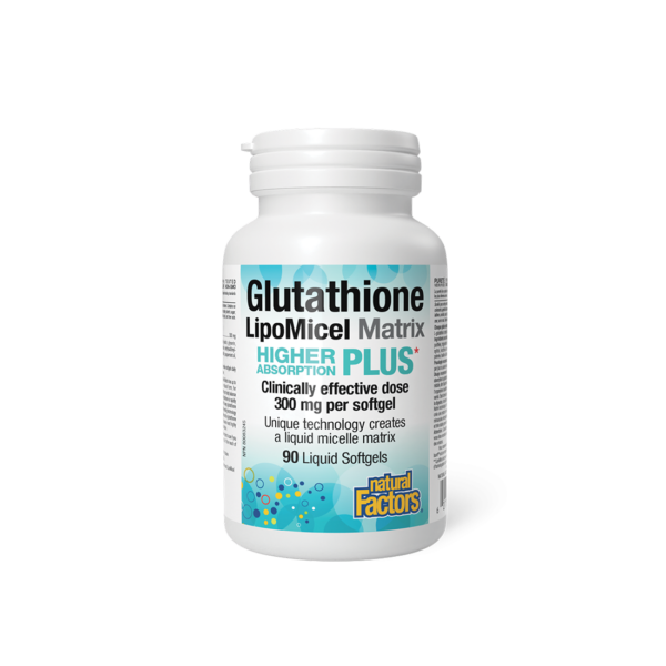 Антиоксидант - Глутатион LipoMicel Matrix, 300 mg x 90 софтгел капсули Natural Factors