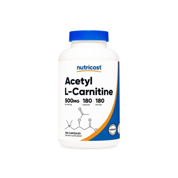 Ацетил-Л-Карнитин (Acetyl L-Carnitine) 500 mg, 180 капсули