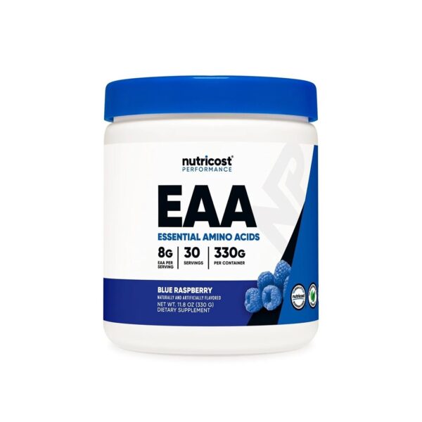 EAA Есенциални аминокиселини 330 g прах, с аромат на синя малина, 30 дози