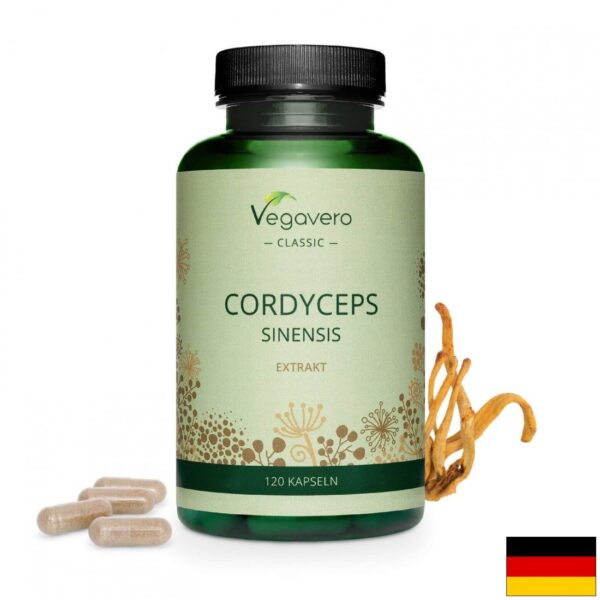 Cordyceps Sinensis Ektrakt/ Кордицепс екстракт, 120 капсули, 100% Vegan Vegavero