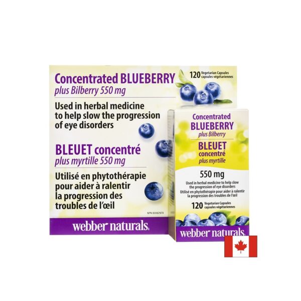 Кръвоносна система и зрение - Синя + Черна боровинка, 120 капсули