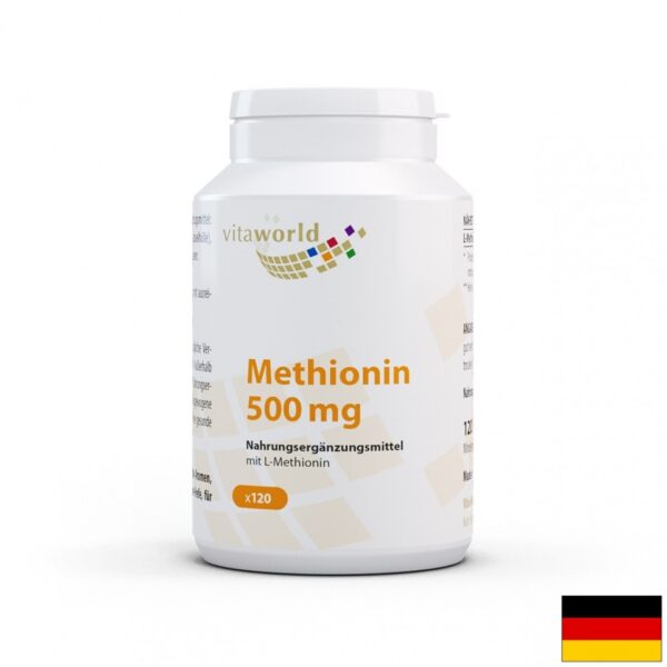 Methionin / Метионин 500 mg, 120 капсули Vita-World