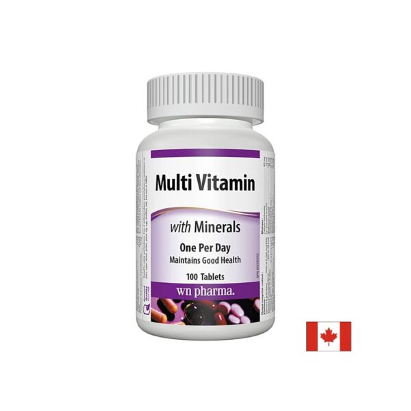 Multi Vitamin with Minerals - Мултивитамини + минерали, 100 таблетки Webber Naturals