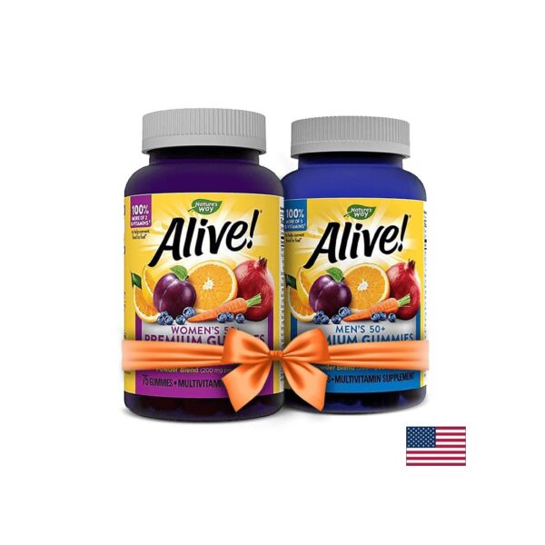 Промо пакет Мултивитамини Alive! за жени 50+ и мъже 50+