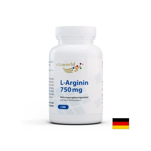 Поддържа мускулите - Л-Аргинин, 750 mg х 100 капсули