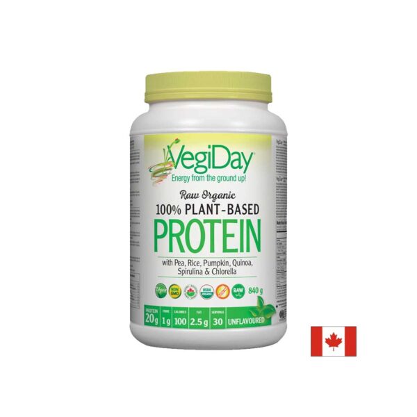 Веган растителен протеин органик - Обогатен с хлорела и спирулина, 840 g прах, с натурален вкус Natural Factors